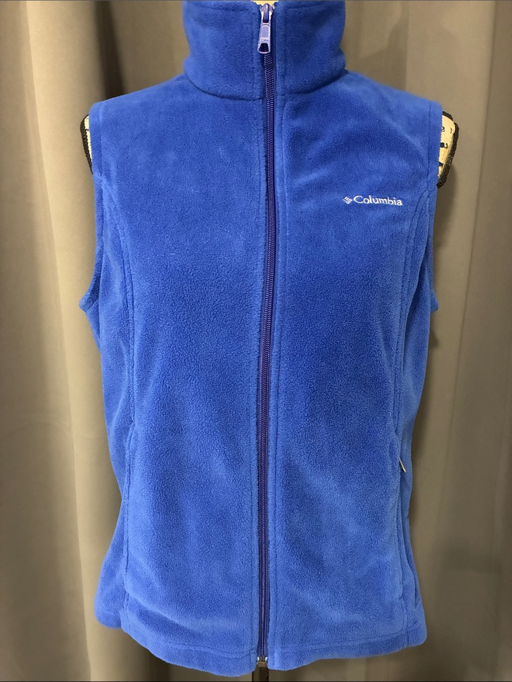 Columbia Bright Blue Sleeveless Fleece Vest